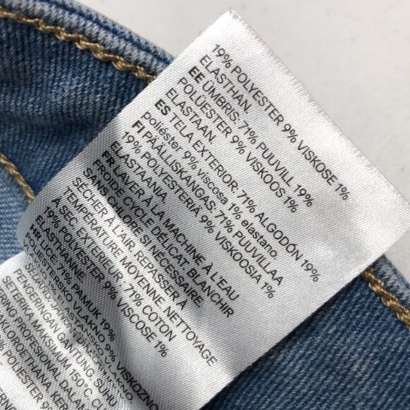 LIGHTWASH &DENIM HIGH-RISE SKINNY ANKLE JEANS 28x29 ⭐️ - Picture 9 of 12